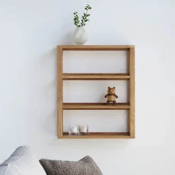Furniture by Sinnerup Hylder-Akeru II væghylde 3H, FSC-certificeret egetræ
