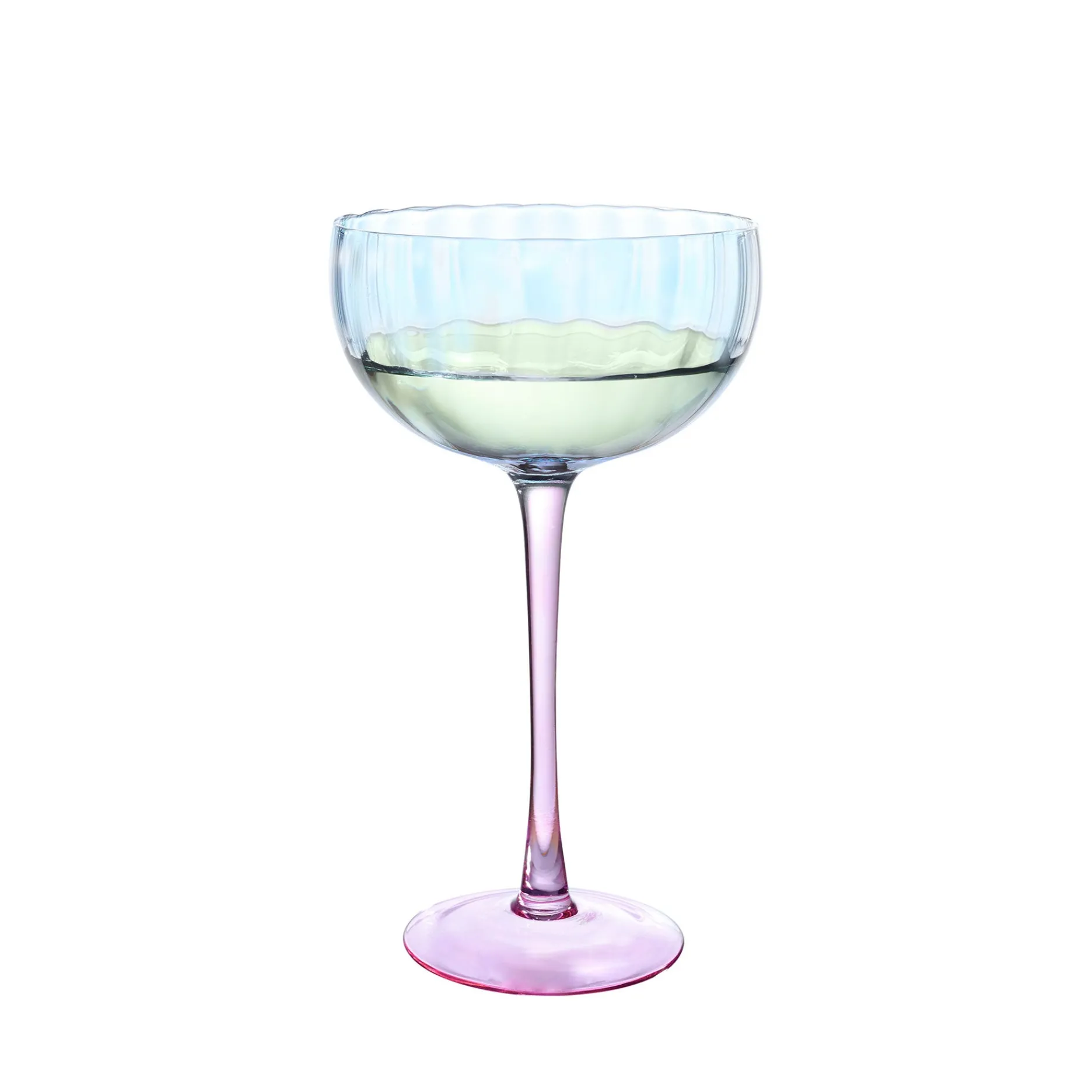 Sinnerup Glas-Candy Blue Champagneskål