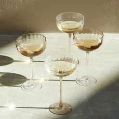 Sinnerup Glas-Candy Brown Champagneskål