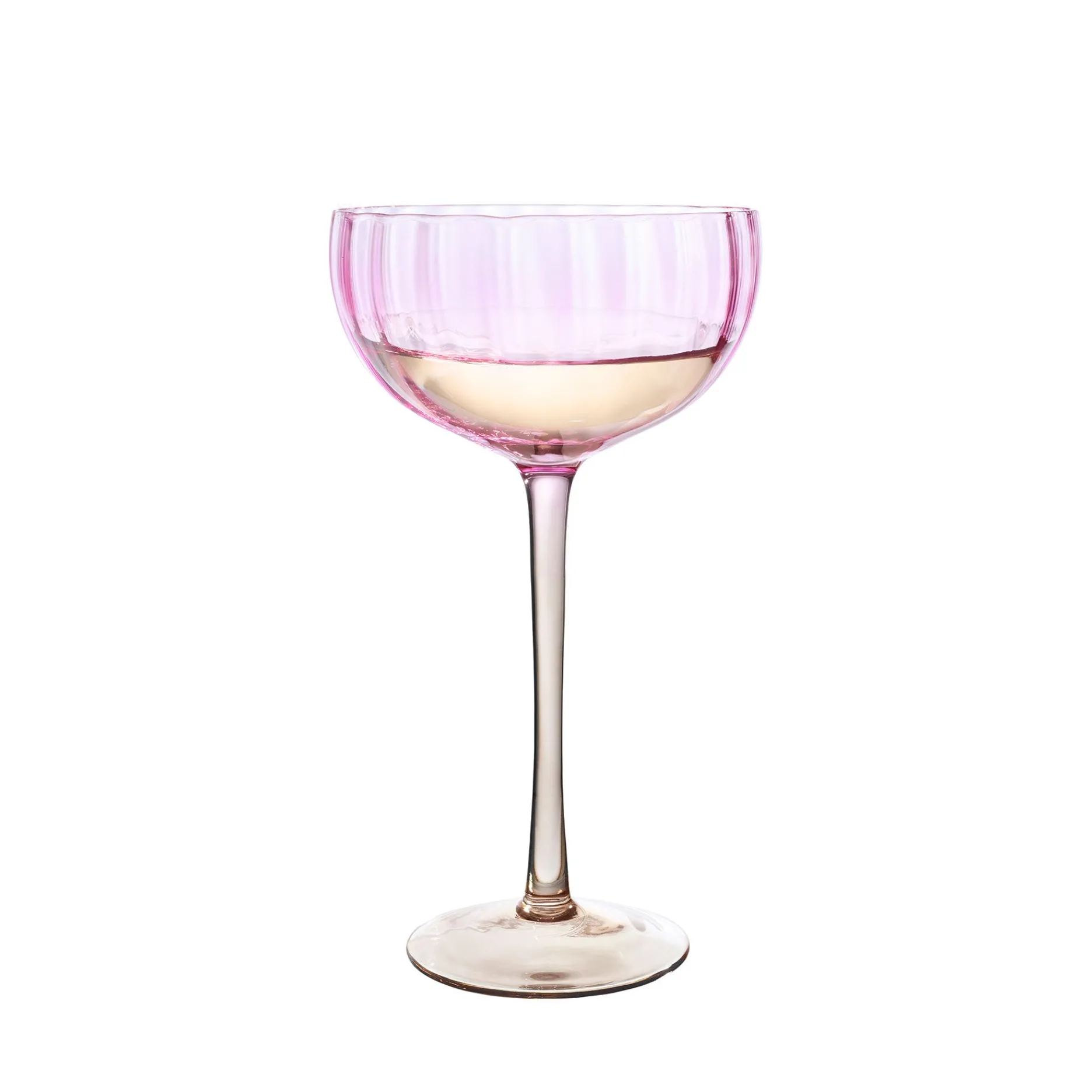 Sinnerup Glas-Candy rose champagneskål