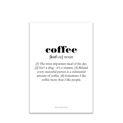 Men's Lounge Plakater Og Billeder-Coffee Definition A4
