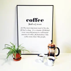 Men's Lounge Plakater Og Billeder-Coffee Definition 30x40