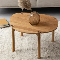 Furniture by Sinnerup Sofaborde-Colo Cross sofabord, FSC certificeret egetræ H40 cm