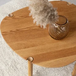 Furniture by Sinnerup Sofaborde-Colo Cross sofabord, FSC certificeret egetræ H40 cm