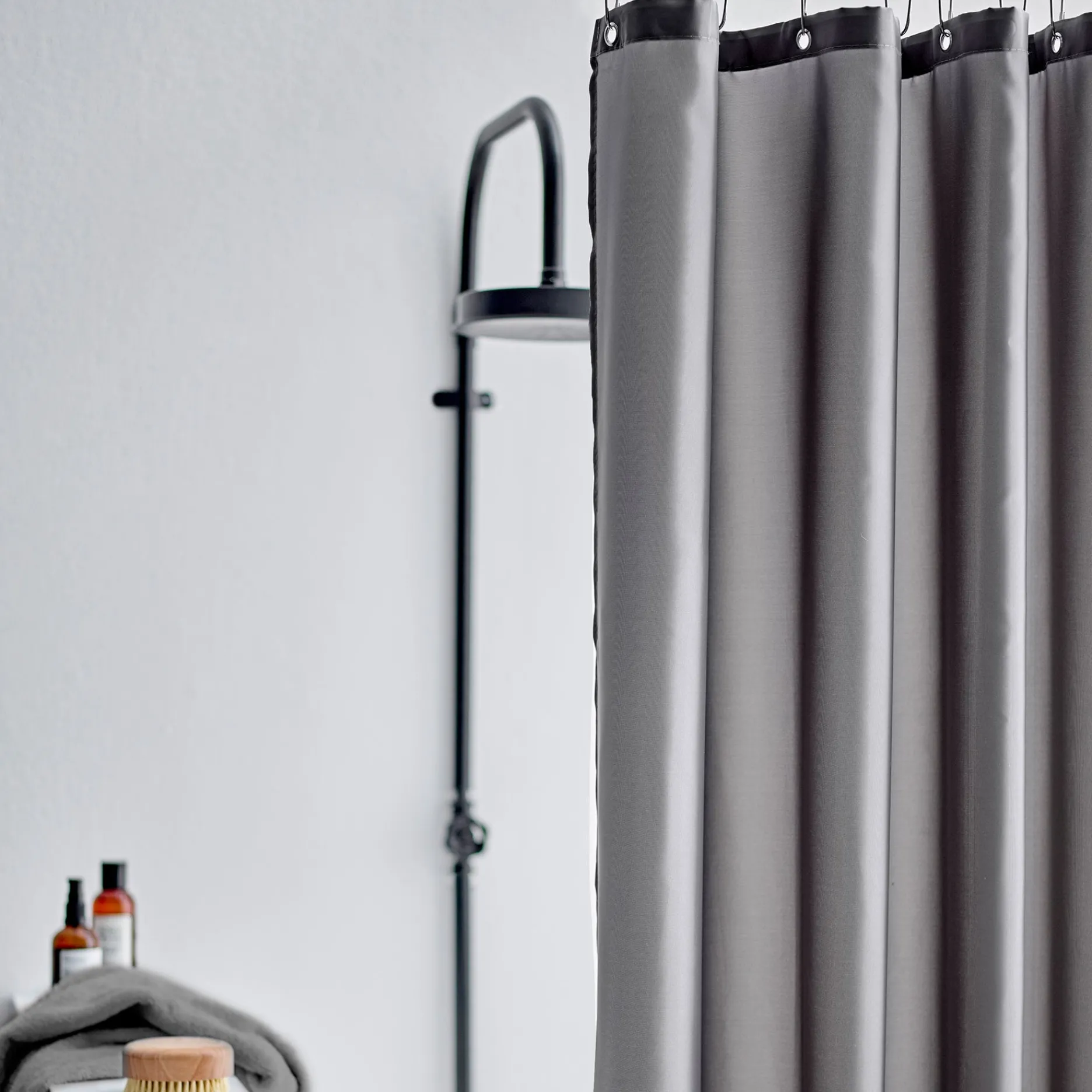 Södahl Badeforhæng-Comfort badeforhæng 180x200 cm stone grey