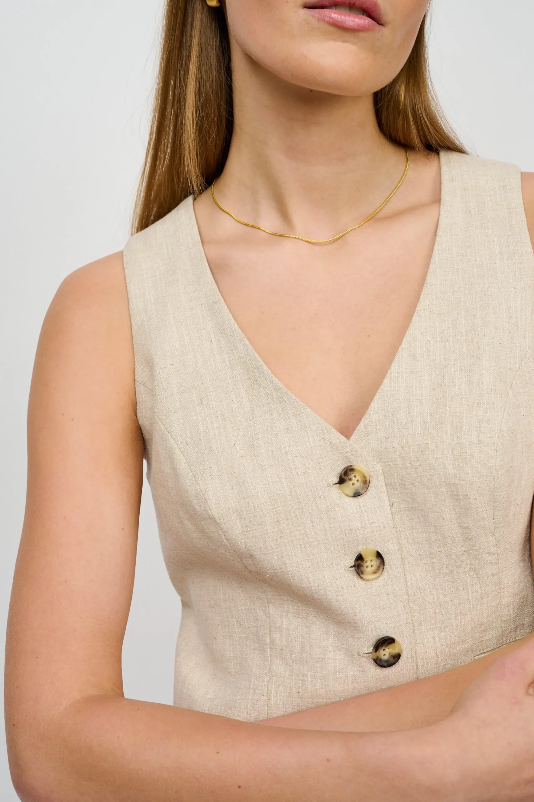 Créton T-Shirts-CRAshley hør vest
