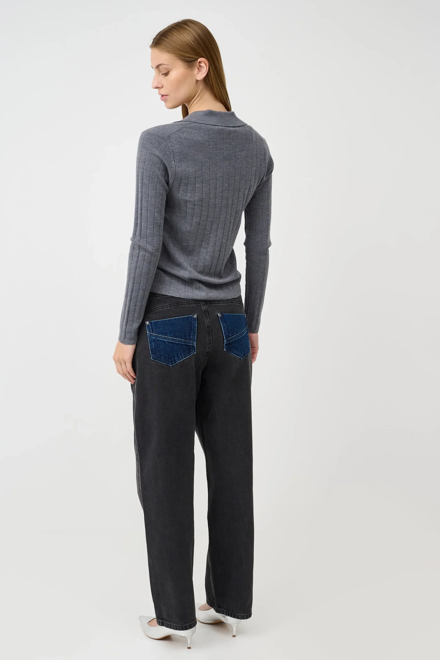 Créton Jeans-CRWendy Asymmetrisk Jeans