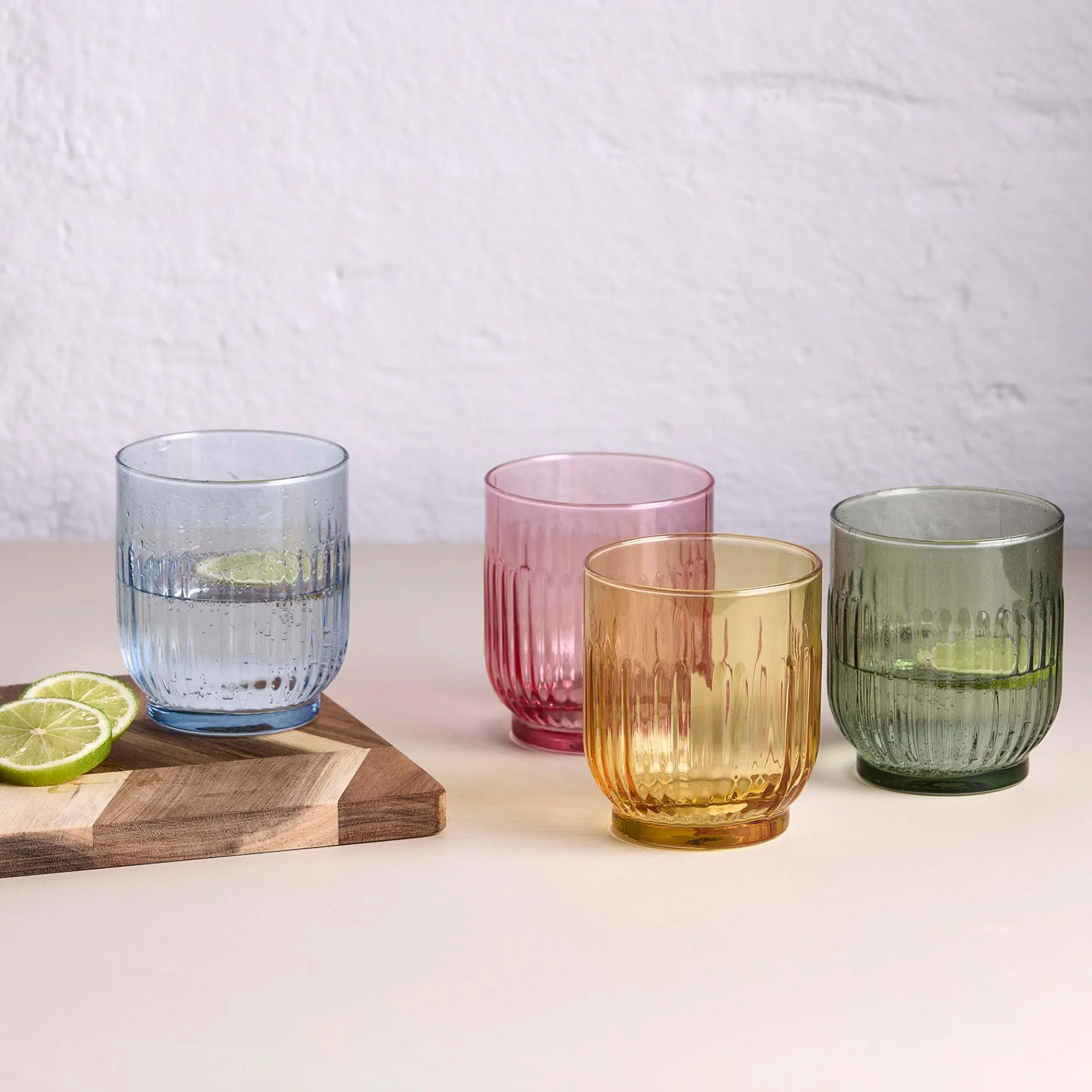Aida Tilbud|Glas-Drikkeglas 4 stk mix