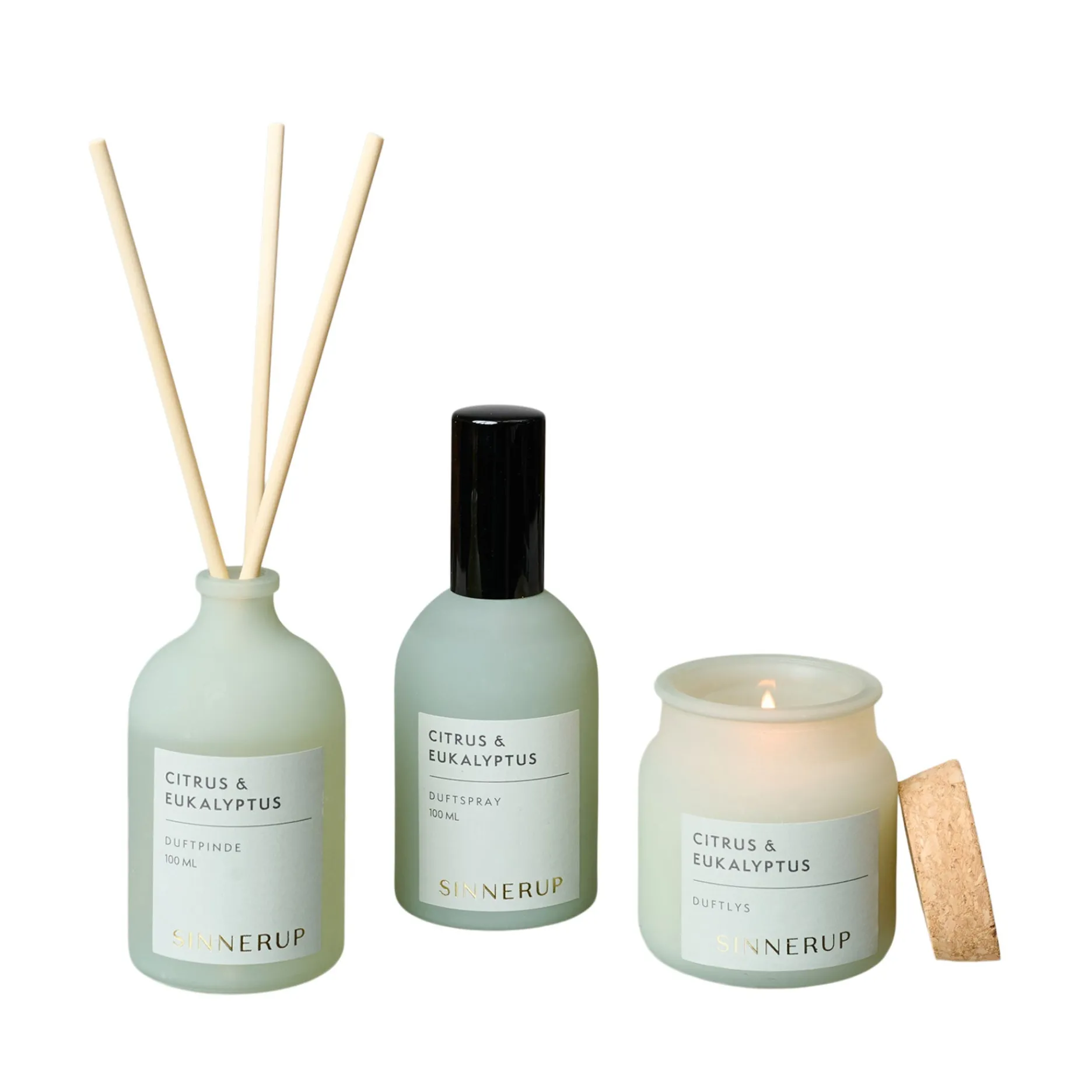 Sinnerup Wellness-Duftsæt grøn mist eukalyptus/citrus