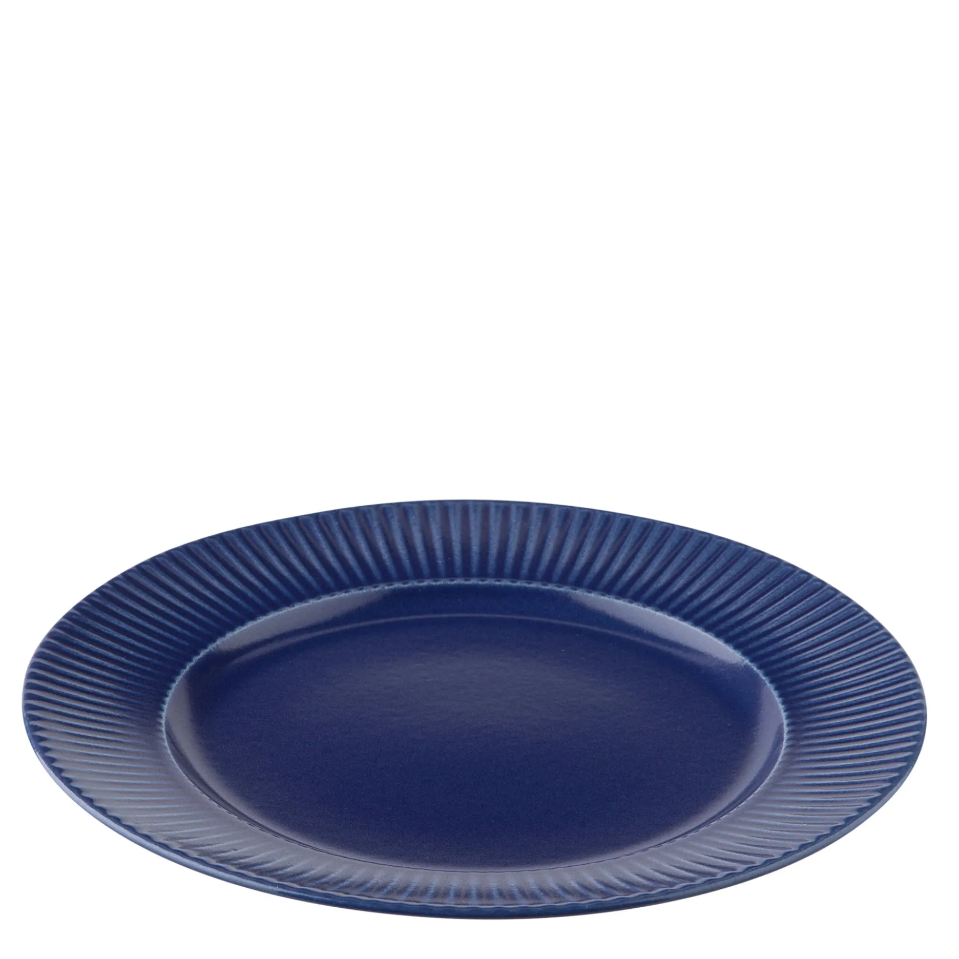 Aida Stel-Groovy frokosttallerken Ø21 cm blå stentøj