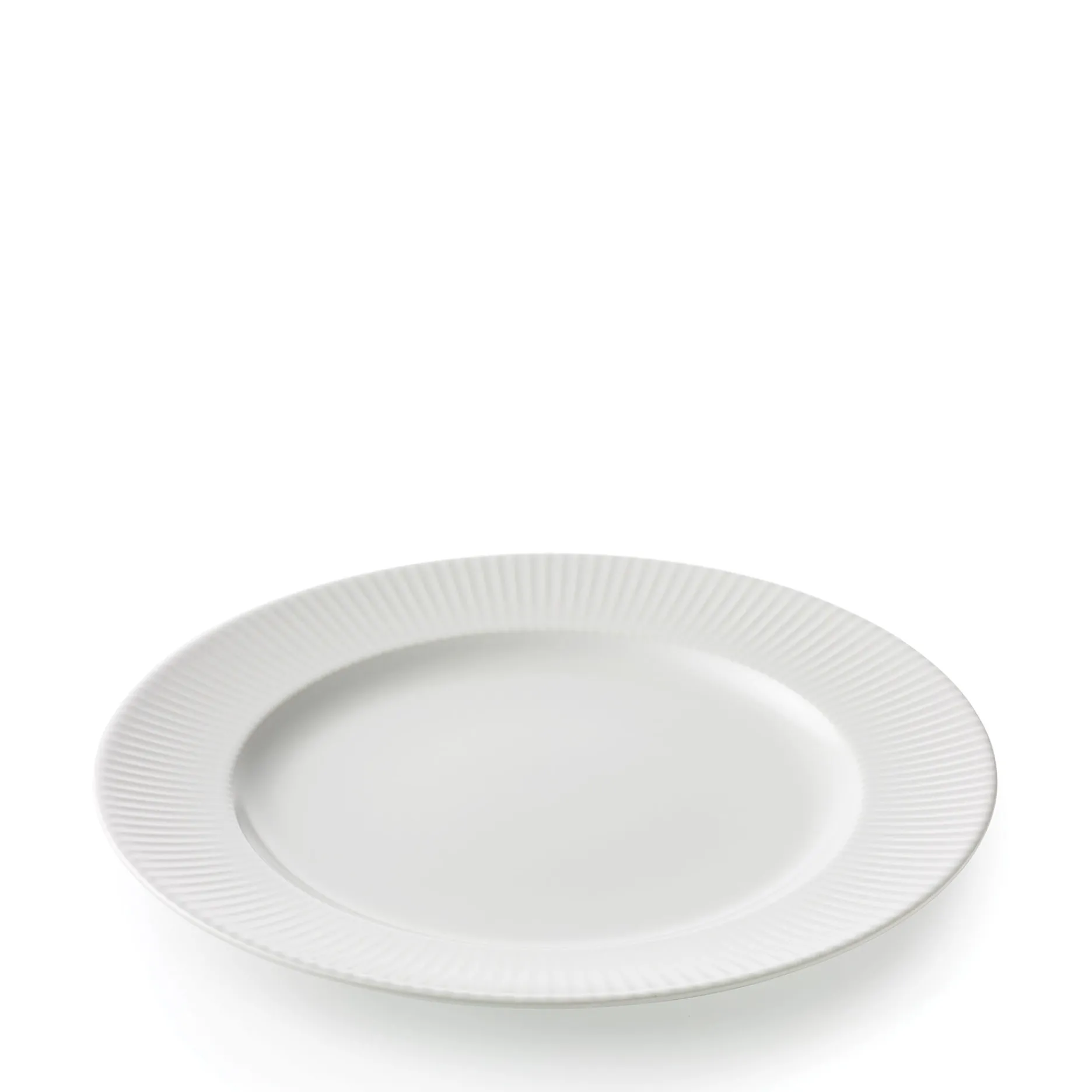 Aida Stel-Groovy middagstallerken Ø27 cm hvid stentøj