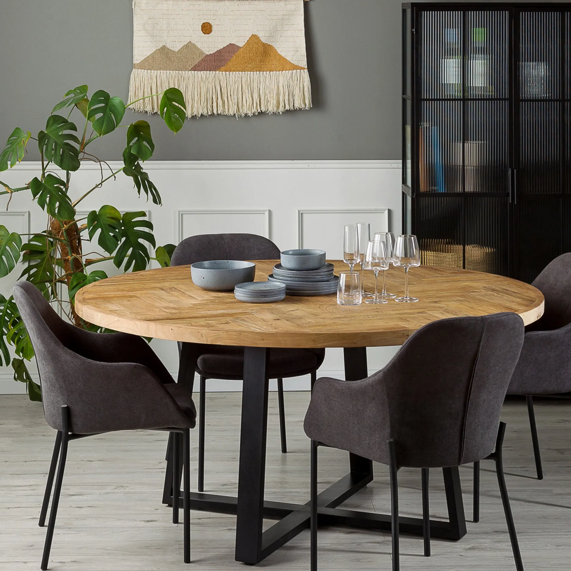 Furniture by Sinnerup Spiseborde-Grow sildebensspisebord, Ø160 cm