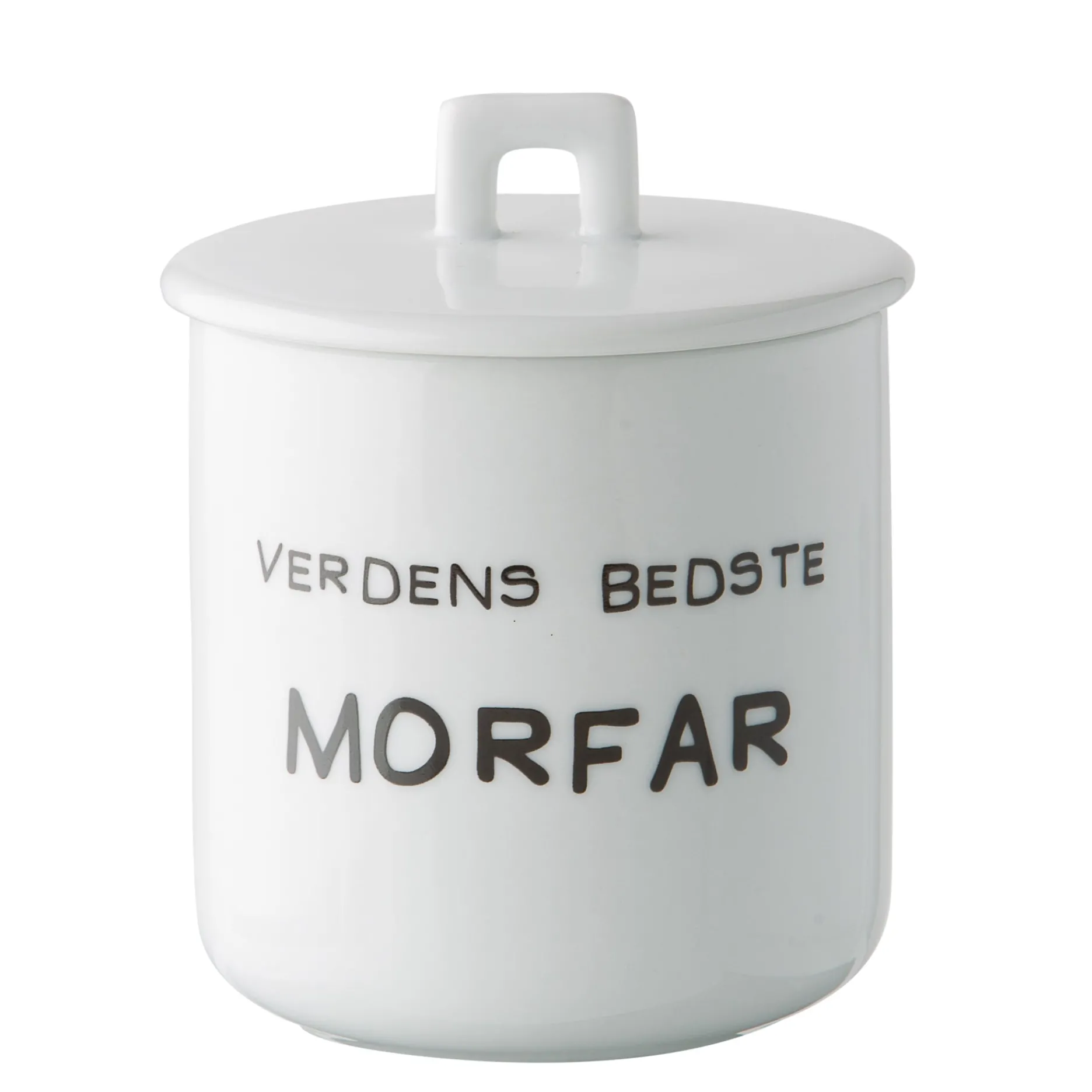 Sinnerup Opbevaring|Opbevaring-Krus m. porcelænslåg - Verdens bedste morfar