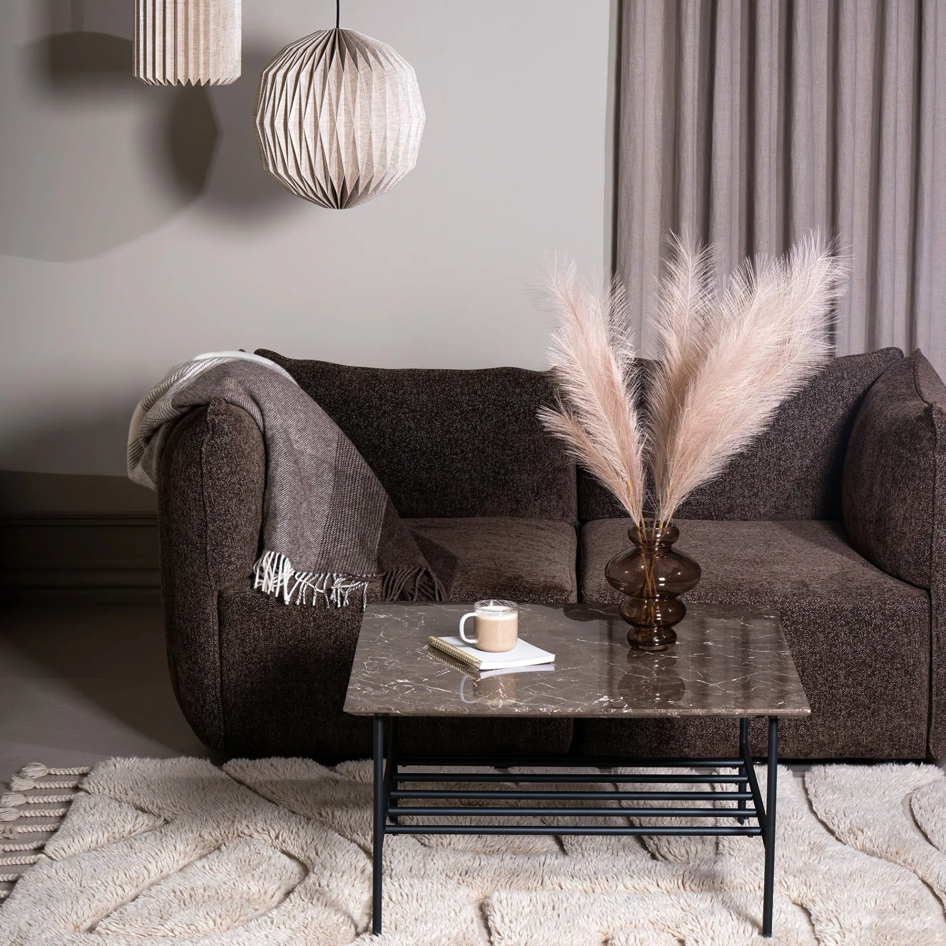 Furniture by Sinnerup Sofaborde-Lines II sofabord i marmor 80x80 cm