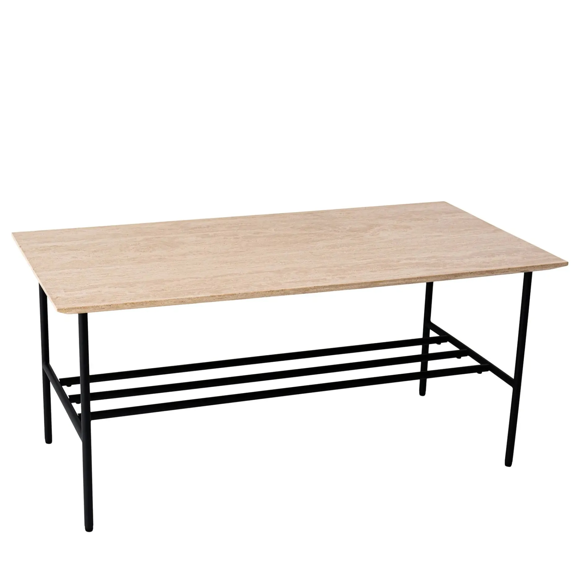 Furniture by Sinnerup Sofaborde-LINES II sofabord i travertin 100x50 cm