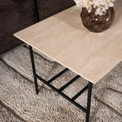 Furniture by Sinnerup Sofaborde-LINES II sofabord i travertin 100x50 cm
