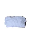 Omhu Wellness-Makeup pung 24x15 cm mini strib blå
