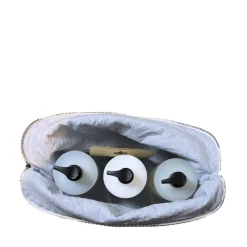 Omhu Wellness-Makeup pung 24x15 cm mini strib blå