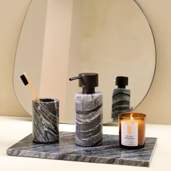 Sinnerup Sæbedispensere|Sæbedispensere-Marble II cylinder sæbedispenser