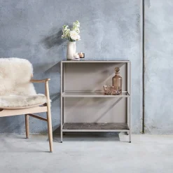 Furniture by Sinnerup Reoler-Mason II Reol - lysebrun metal