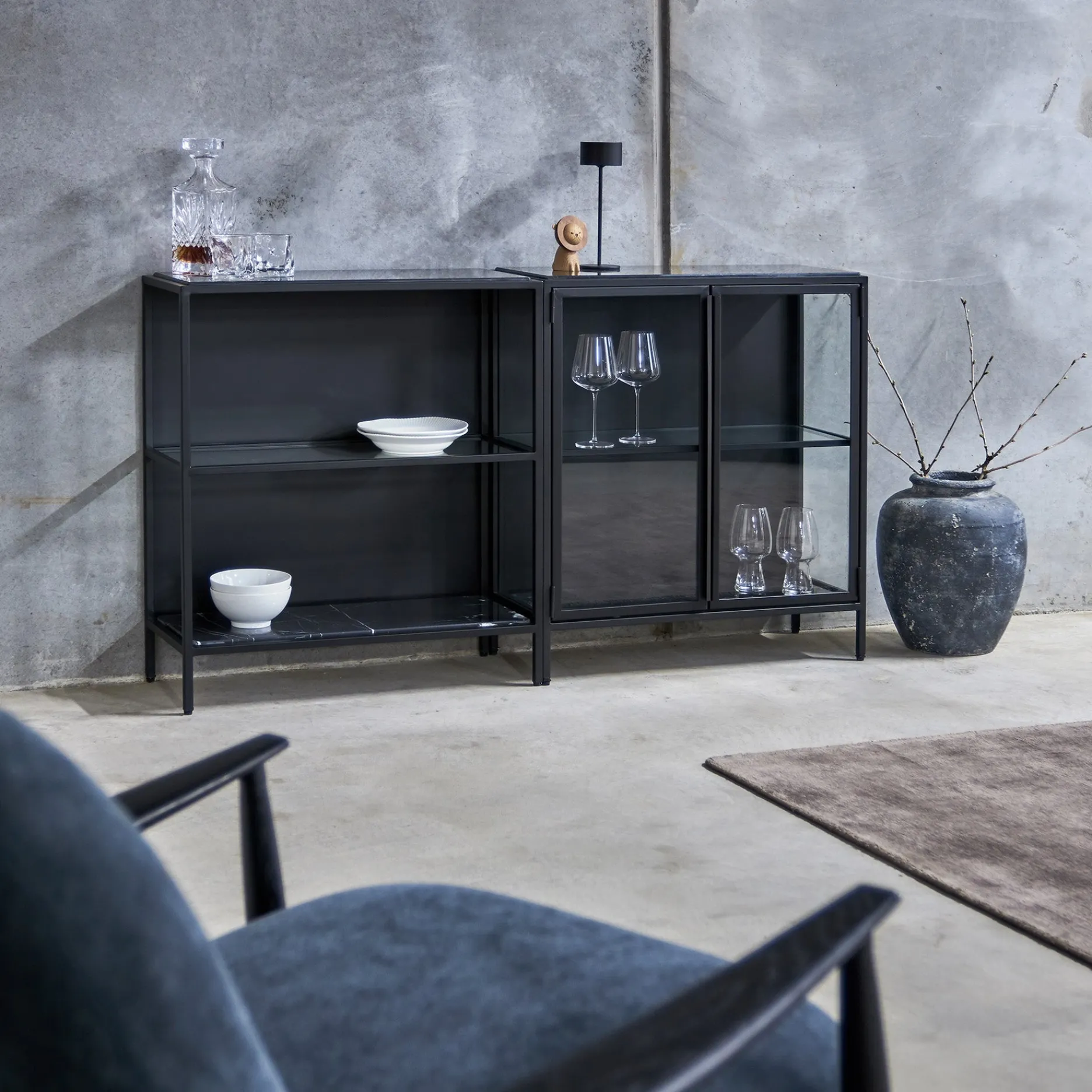 Furniture by Sinnerup Reoler-Mason II Reol - sort metal