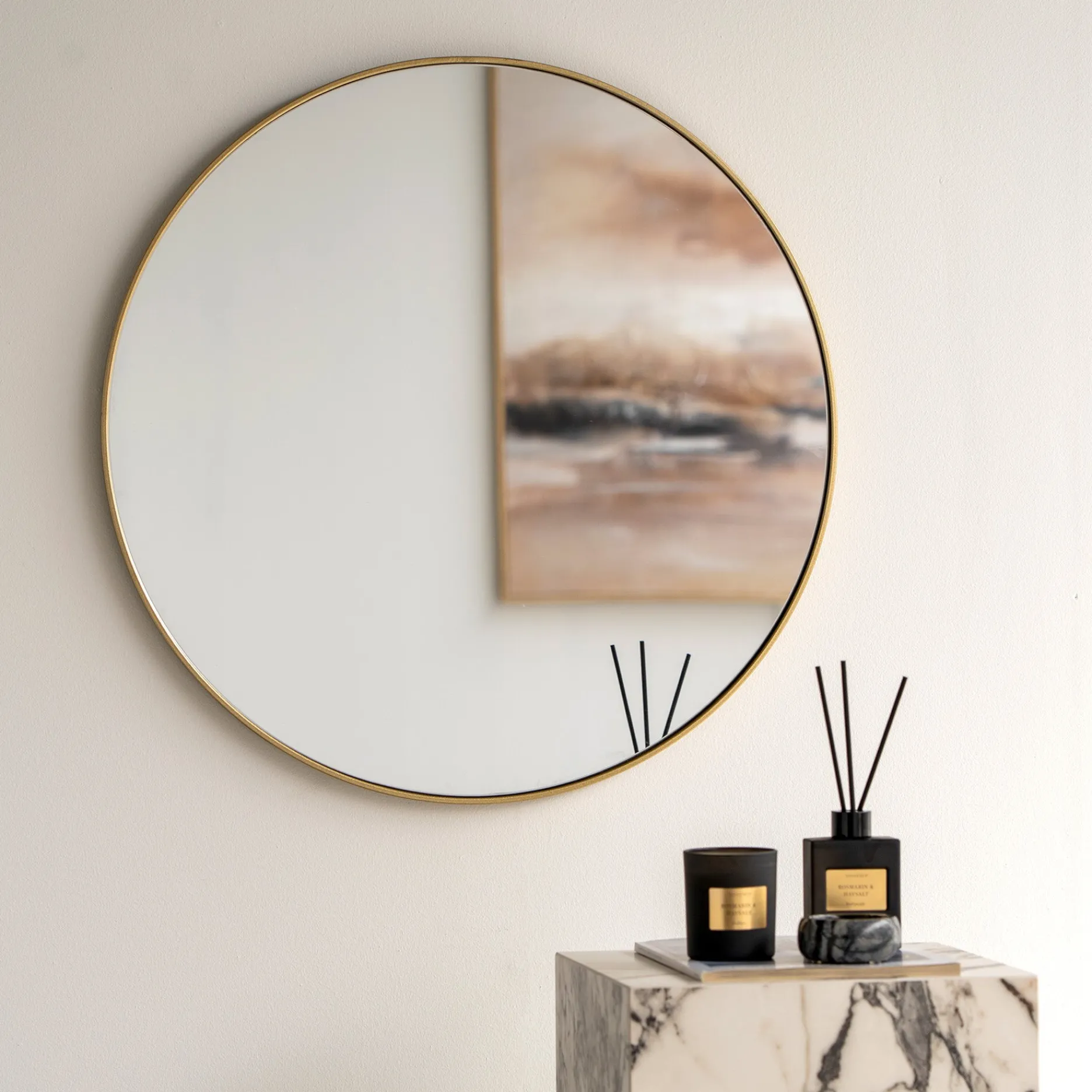 Furniture by Sinnerup Spejle|Spejle-Moon rundt spejl Ø60 cm