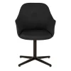 Furniture by Sinnerup Spisebordsstole-New Age sort stof m. drejefod