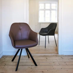 Furniture by Sinnerup Spisebordsstole-New Age spisebordsstol læder m. drejeben