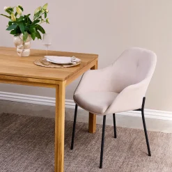 Furniture by Sinnerup Spisebordsstole-New Age spisebordsstol stof m. faste ben