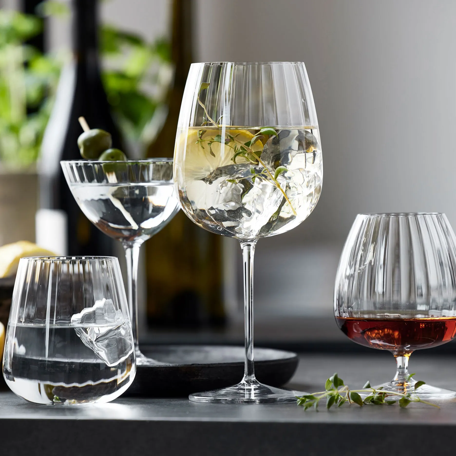 Luigi Bormioli Bar & Vin|Glas-Optica gin & tonic glas burgundy 4 stk