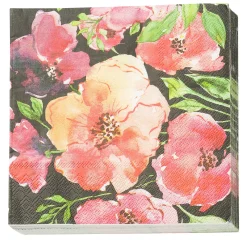 Créton Maison Stofservietter-Papirserviet m. store blomster
