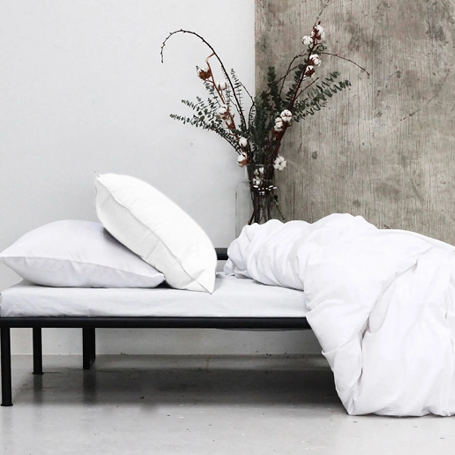 Omhu Sengetøj-Percale sengetøj 140x220 cm hvid