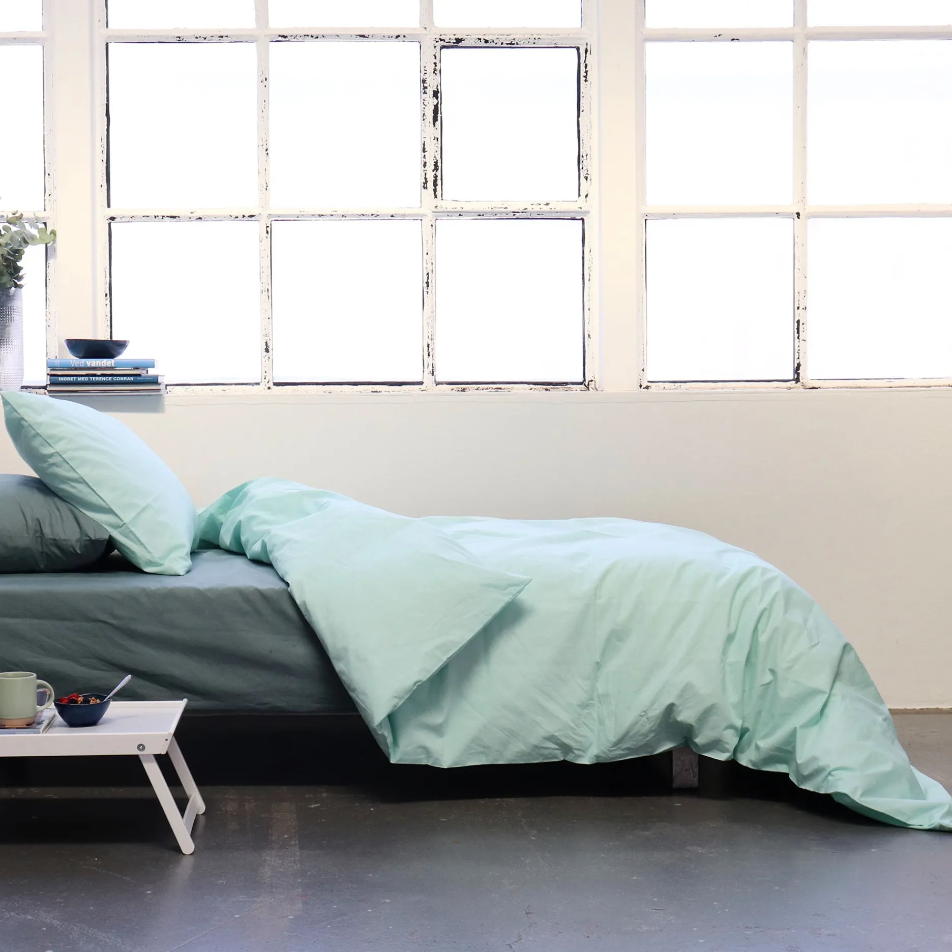 Omhu Sengetøj-Percale sengetøj 140x220 cm ice