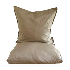 Omhu Sengetøj-Percale sengetøj 140x200 cm mud