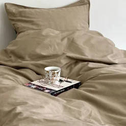 Omhu Sengetøj-Percale sengetøj 140x220 cm mud