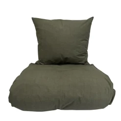 Omhu Sengetøj-Percale sengetøj 140x200 cm oliven