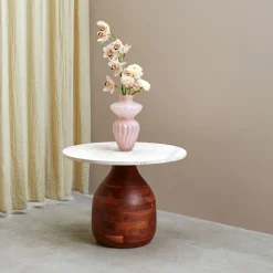 Furniture by Sinnerup Sofaborde-Piedra sofabord i travertine Ø55 cm