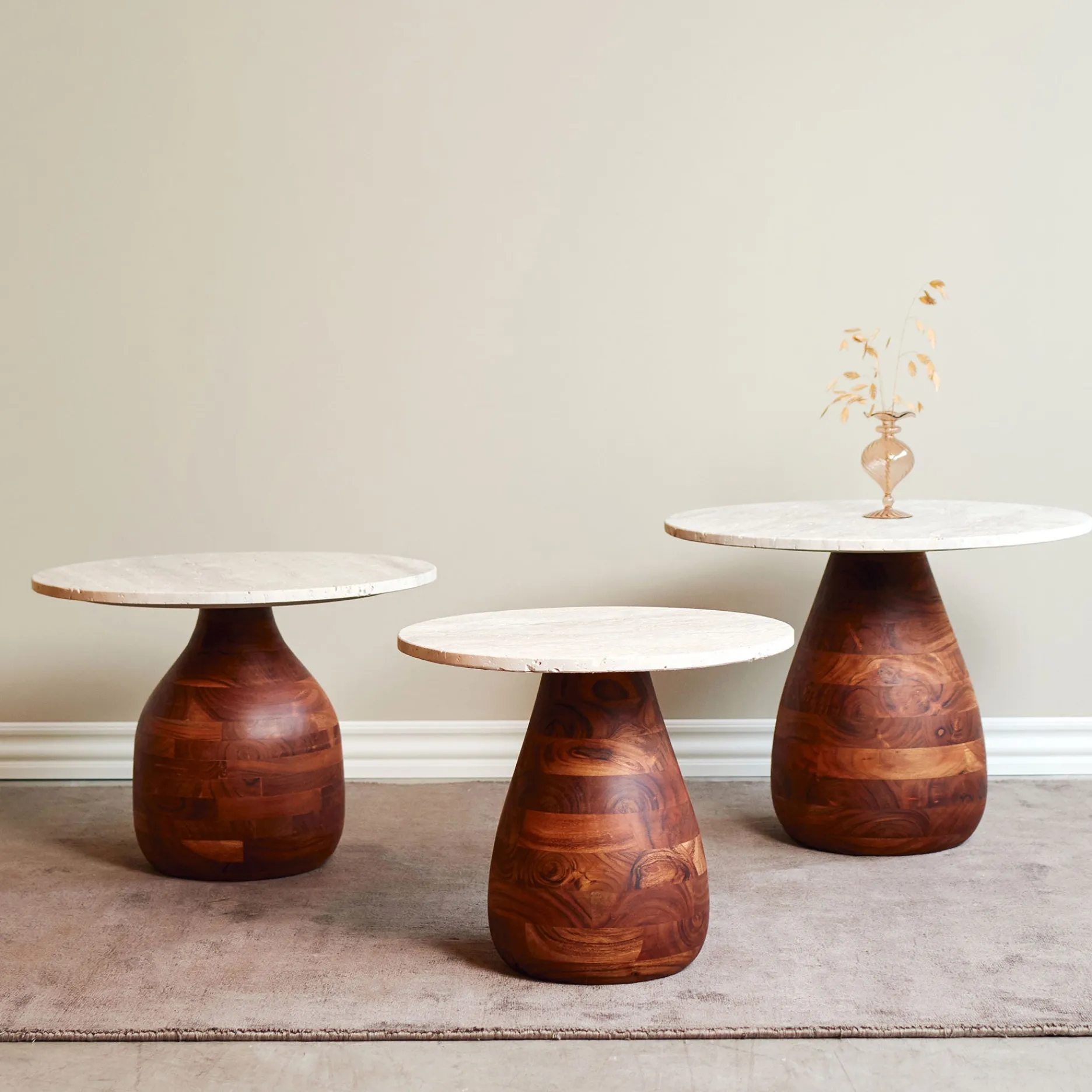Furniture by Sinnerup Sofaborde-Pietra Sofaborde sæt 2 stk