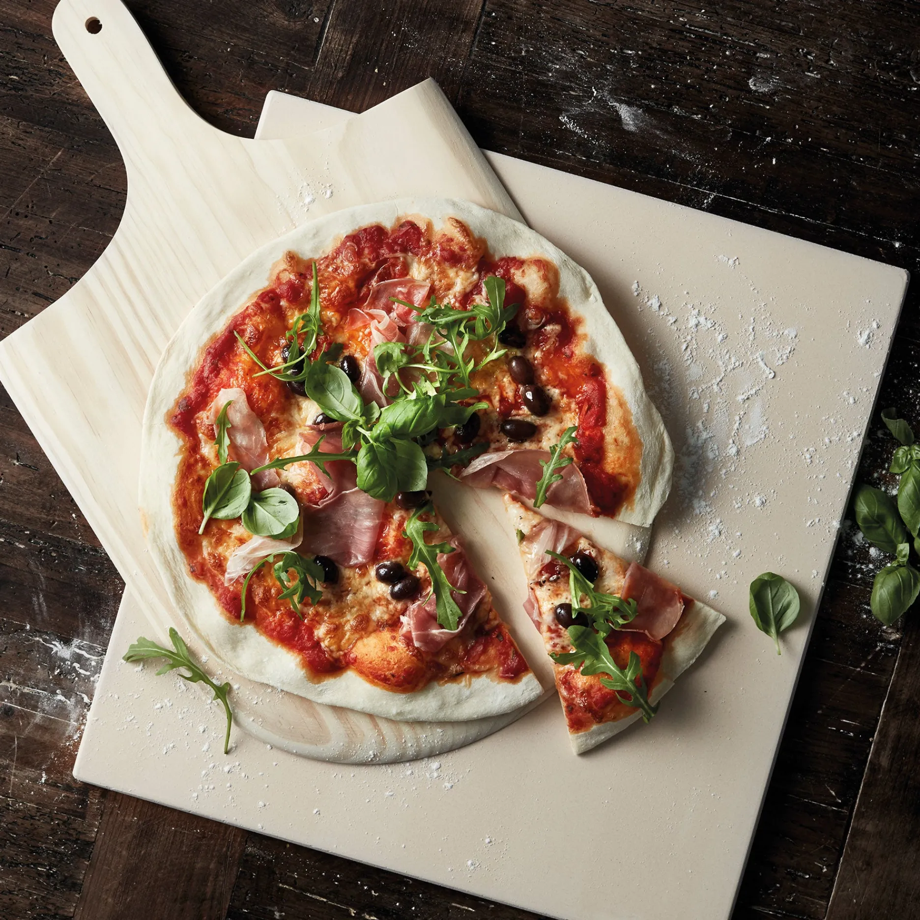 Funktion Grill-Pizzabagesten m/spade 38x35,5 cm