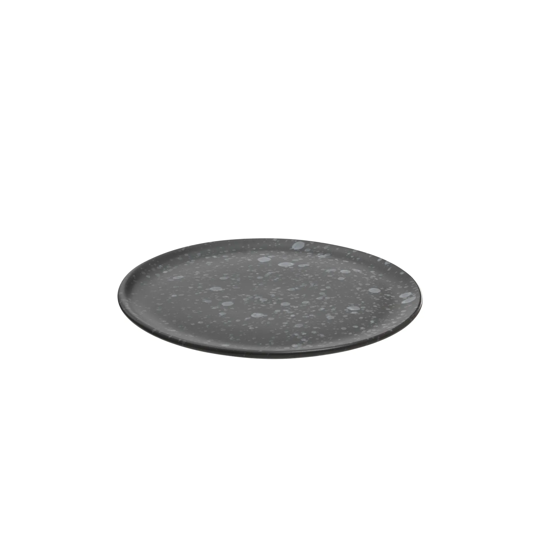 Aida Stel-RAW desserttallerken Ø20 cm sort spotted