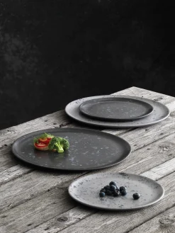 Aida Stel-RAW desserttallerken Ø20 cm sort spotted
