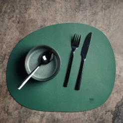 Aida Dækkeservietter-RAW dækkeserviet soft surface dark green