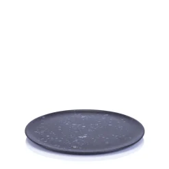 Aida Stel-RAW frokosttallerken Ø23 cm sort spotted
