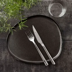 Aida Stel-RAW Organic middagstallerken titanium black