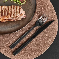 Aida Bestik-RAW steaksæt 8 dele sort farve
