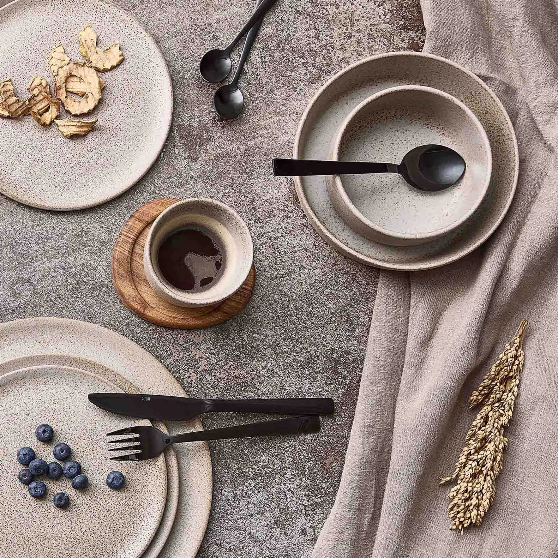 Aida Tilbud|Stel-RAW suppetallerken Ø19,5 cm sandy beige