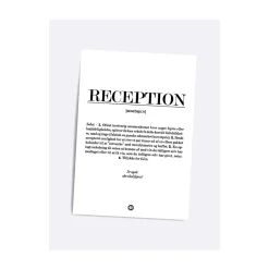 Dialægt/Citatplakat Plakater Og Billeder-Reception Definitions