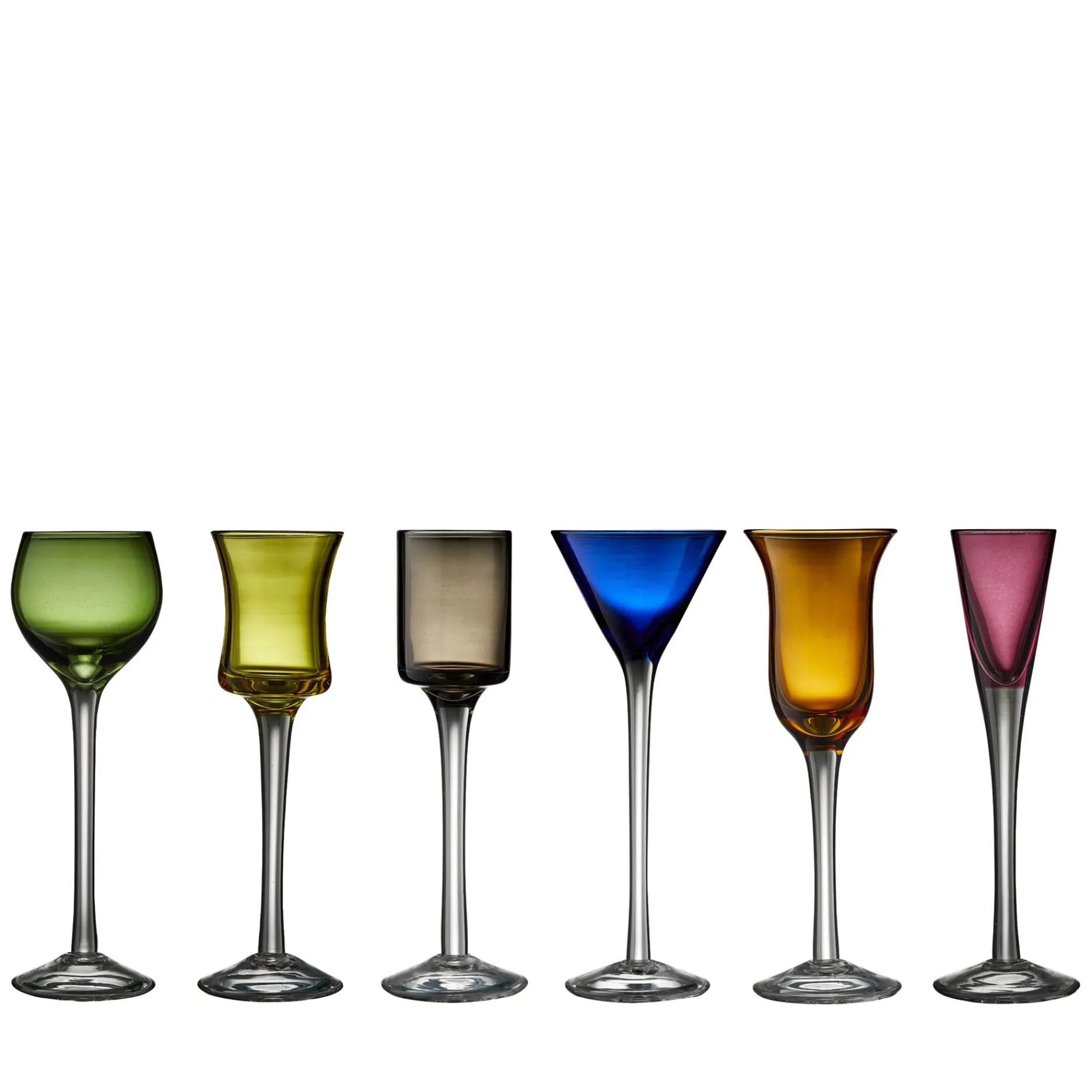 Lyngby Glas Glas-Snapseglas 6 stk. ass.