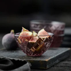Lyngby Glas Stel-Sorrento skål 4 stk. pink