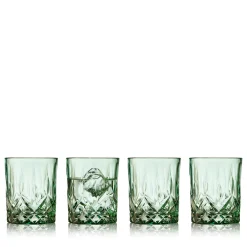 Lyngby Glas Bar & Vin|Glas-Sorrento whiskyglas 4 stk. grøn